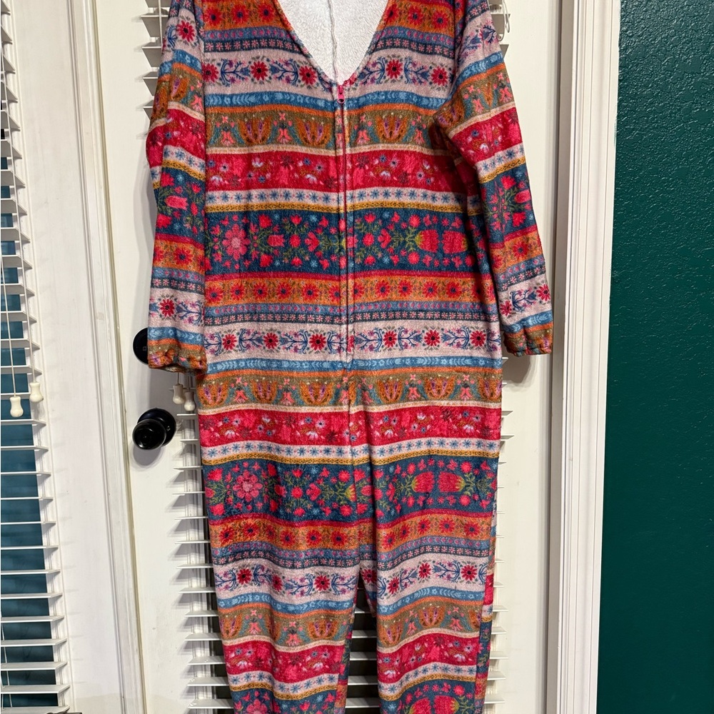 Natural Life White and Multicolor Onesie